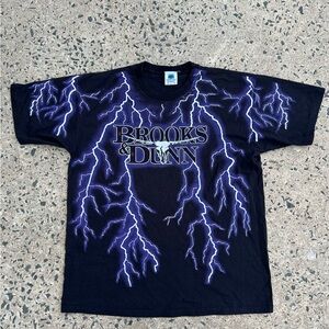Vtg RARE Brooks & Dunn Eectric Rodeo 90’s Concert Tour Lighting T Shirt XL USA